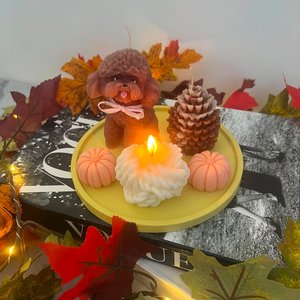 Есенен комплект с домашен любимец свещ